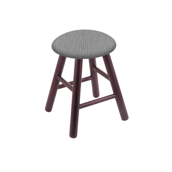 Oak Vanity Stool, Medium Finish, Canter Thatch Seat